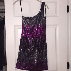 Arden B one shoulder party dress! Full sequence